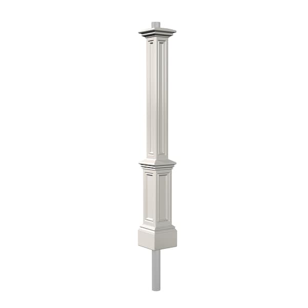 Signature Lamp Post - White w/Mount
